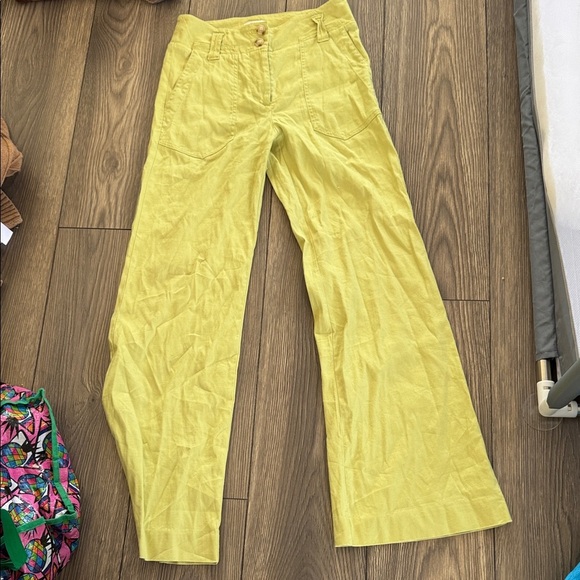 Anthropologie Pants - Anthropologie Maeve Chartreuse Trousers